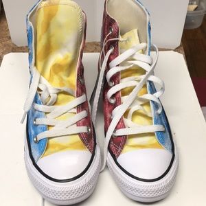 Converse Chuck Taylor All Star Hi Top Sneakers Tie Dye  New